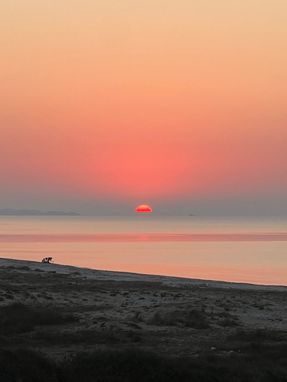 Coucher de soleil sur la mer